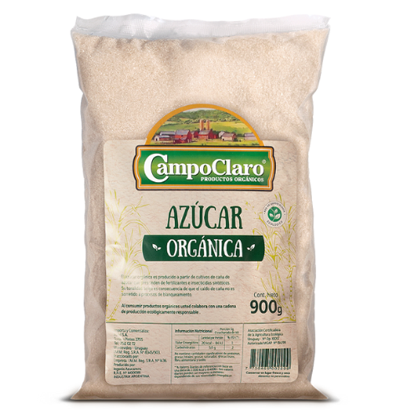 AZUCAR ORGÁNICA CAMPO CLARO 900G