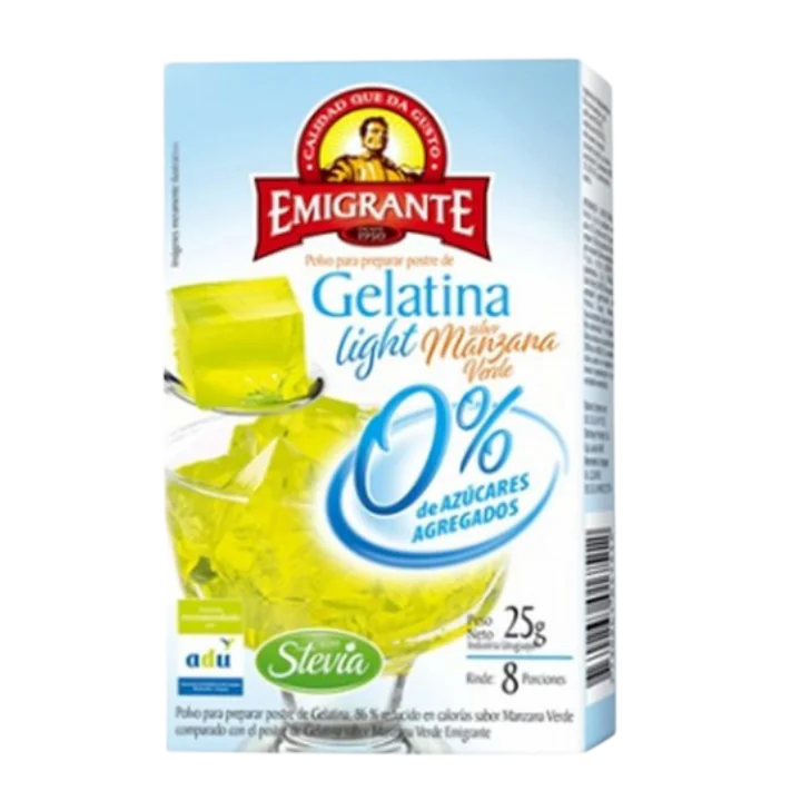 Gelatina El Emigrante Manzana Verde 0% Azúcar 25gr