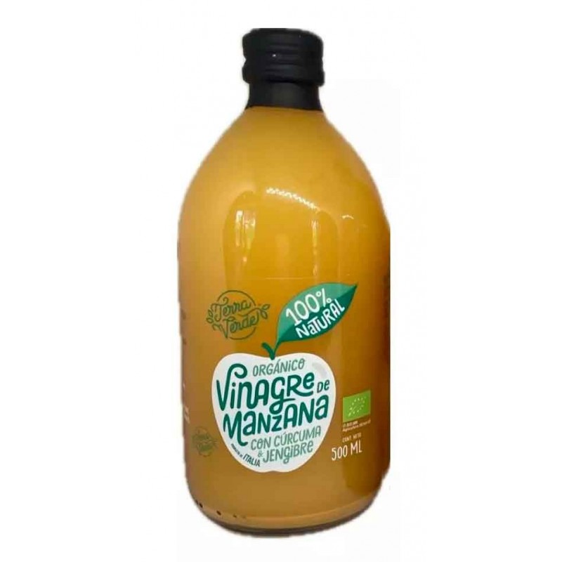 Terra Verde Vinagre De Manzana Con Cúrcuma y Jengibre