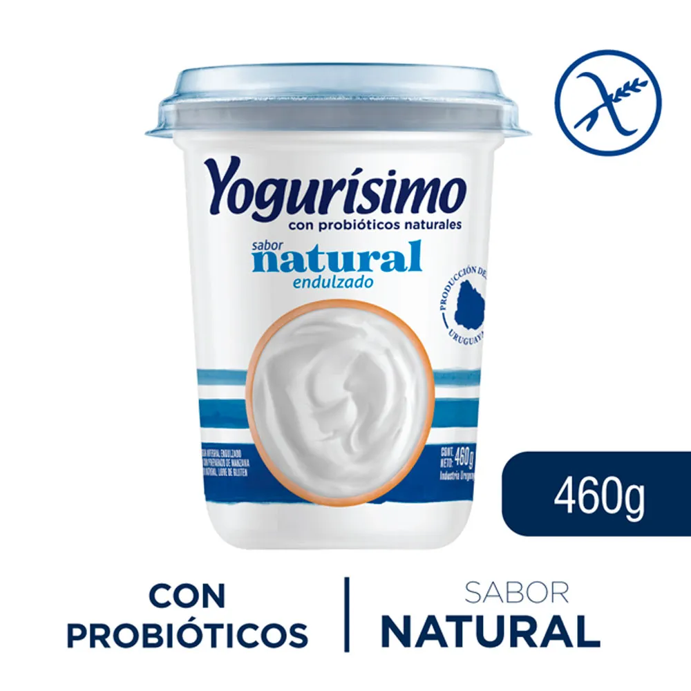 Yogur Yogurisimo Natural Endulzado 480 G