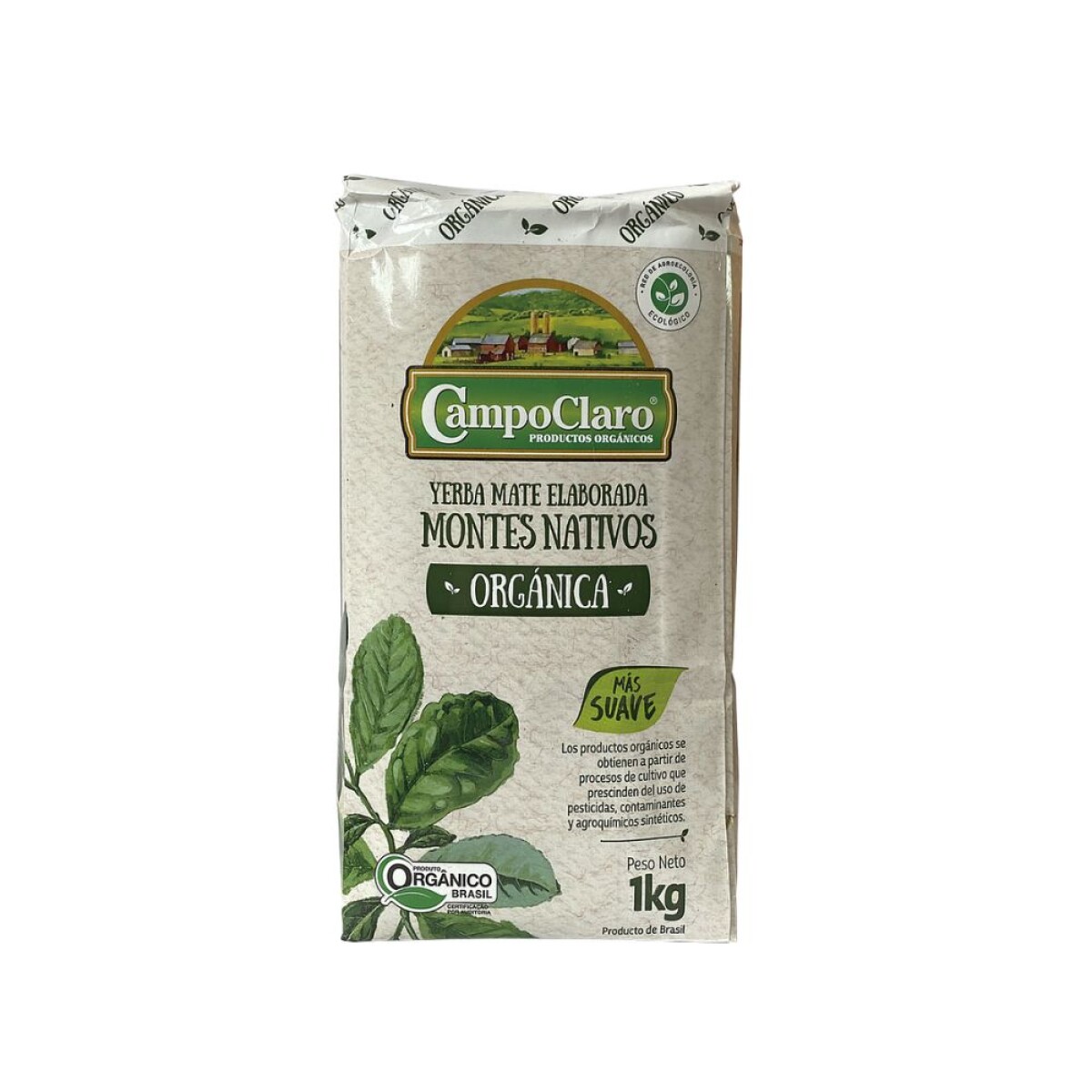 Yerba orgánica Montes Nativos Campo Claro 1kg.